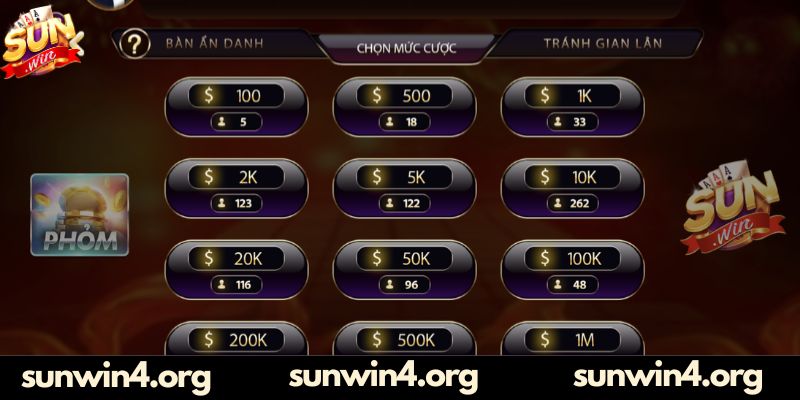 Trải nghiệm Phỏm cực hút tại sảnh game bài Sunwin